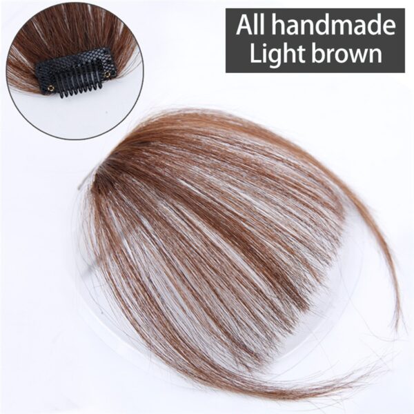 LVHAN Black Brown Red Fake Bangs Hairpin Hair Extensions Synthetic Wig Clip in Hair Accessories High Temperature Fiber