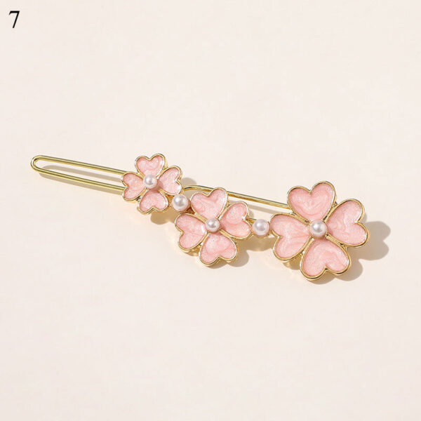 1PC Geometric Butterfly Flowers Stars Moon Hair Clips Women Blue Pink Styling Tools Colorful Pearl Hairpins For Hair Accessories