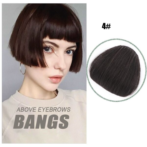 Women Fake Synthetic hair Bangs Extensions False Fringe Clip On Fringe Hair Clips hair accessories Hair extensions Fancied hair