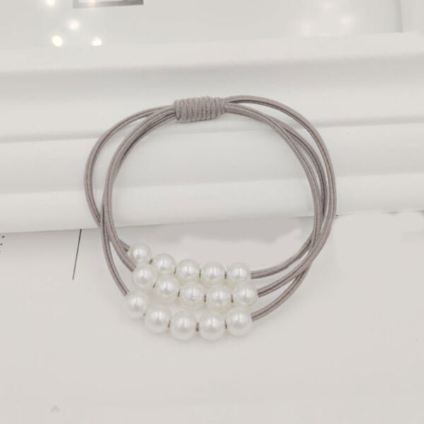 Hot Fashion Pearl High Elastic Hair Bands for Girls Multilayer Knot Hair Ring Ponytail Rubber Band Women Sweet Hair Accessories