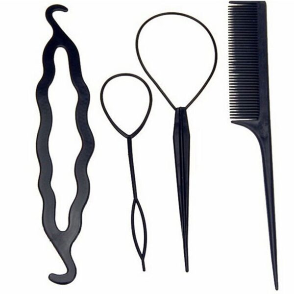 13PCS/10Pcs/9/4PCS Plastic Comb Hair Pin Clips Dount Bun Twist Hair Braid Maker DIY Hair Styling Tools Accessories Hairstyles