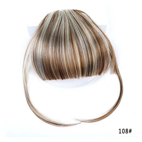 LUPU Women's Bangs, Synthetic Hair, Short Hair Clips, Natural Black, Solid Color