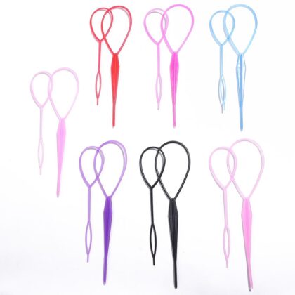2Pcs/4Pcs Hair Style Hair Styling Tools Hair Pin Disk For Women Girls Kids headband Fast Easy Ponytail Creator Hair Accessorie