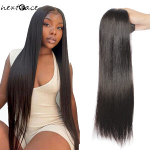 NextFace 22 24 26 28 inch Brazilian Hair Silky Straight Human Hair Bundles Natural Color Human Hair Extensions Thick Hair Weaves